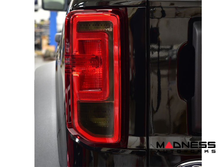 Ford Bronco Tail Light Overlay - IAG - Smoked Reverse Light